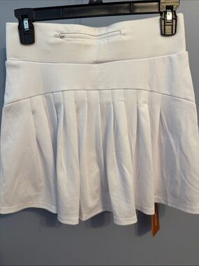 Werena white high waisted pleated tennis court athletic golf & tennis skirt